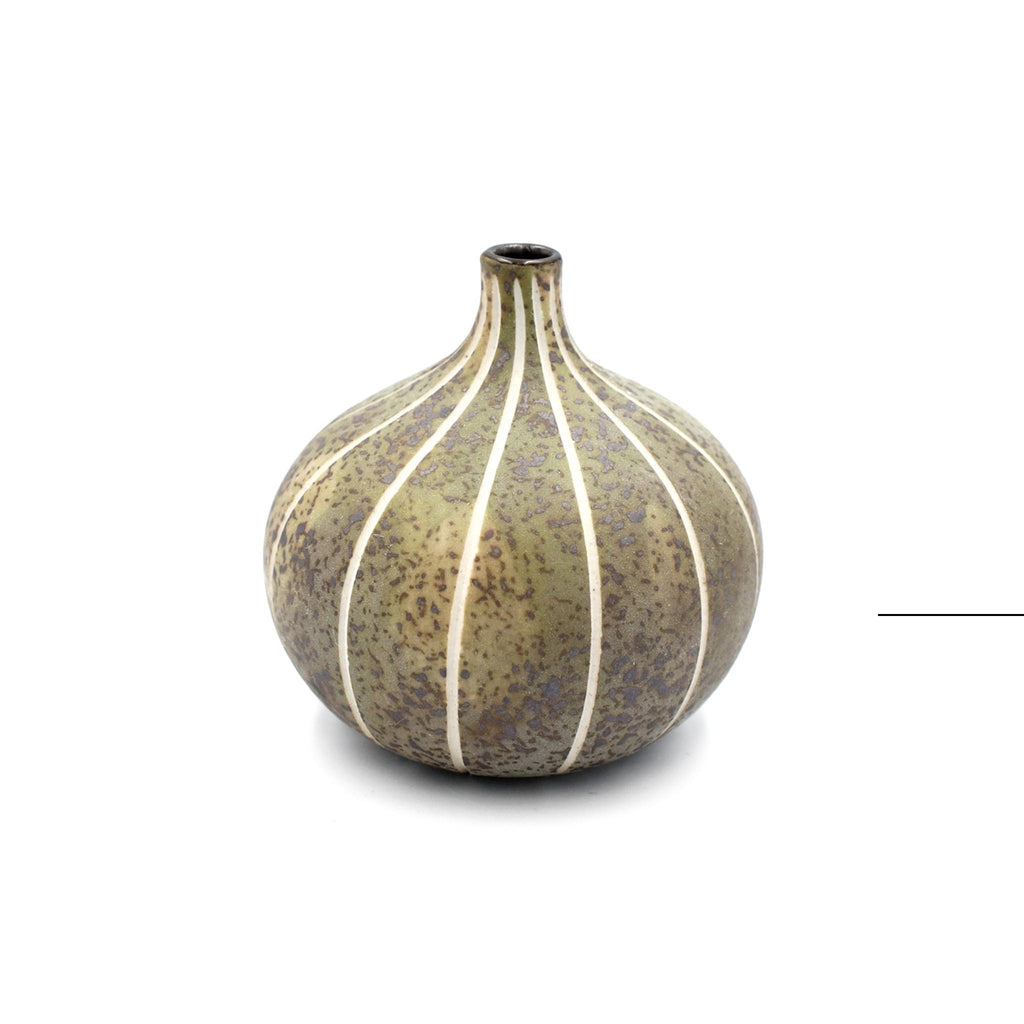 Porcelain Congo Tiny Bulb Vases - Small - Olive Green