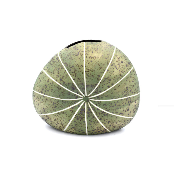 Diva Round Vase - Olive Green