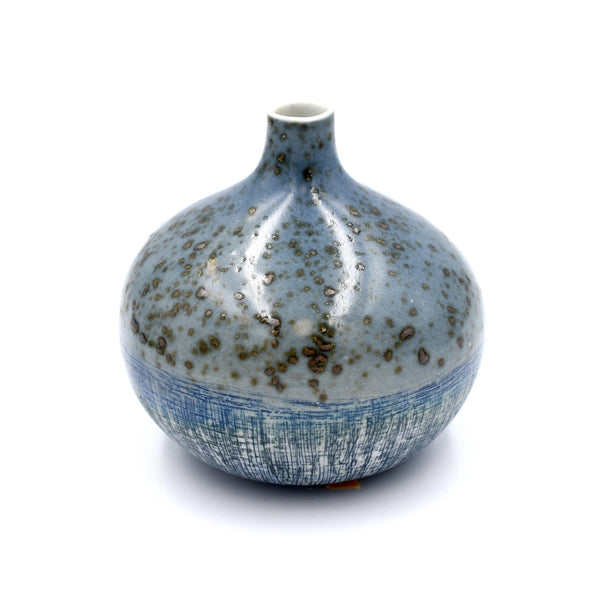 Porcelain Congo Tiny Bulb Vases -Large- Speckled & Textured