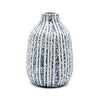 Porcelain Adam Vase - Blue & White Striated