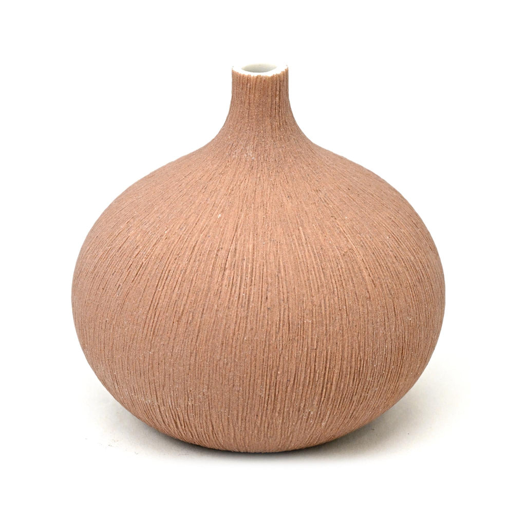 Porcelain Congo Tiny Bulb Vases - Small - Terra