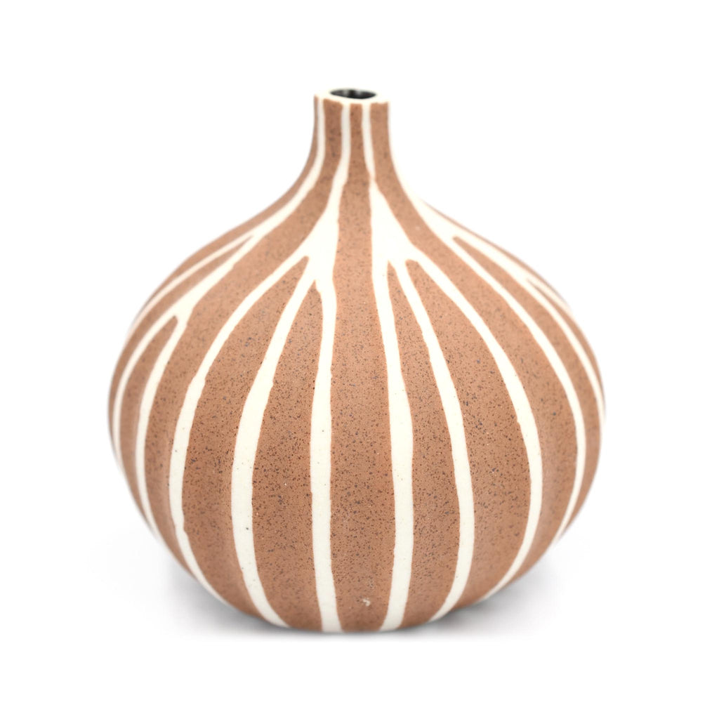 Porcelain Congo Tiny Bulb Vases - Small - Terra Sculpted