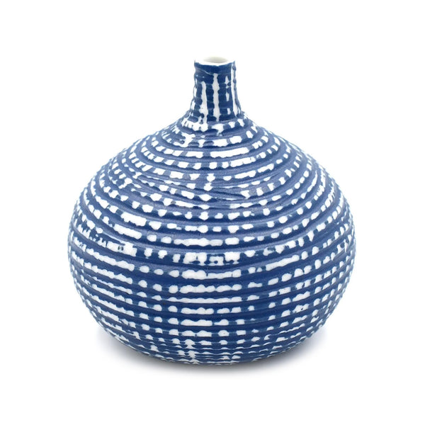 Porcelain Congo Tiny Bulb Vases - Small - Textured Basket