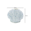 Shell Vase - White with Blue Lines