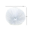 Diva Round Vase - White with Blue Dashes - dimensions