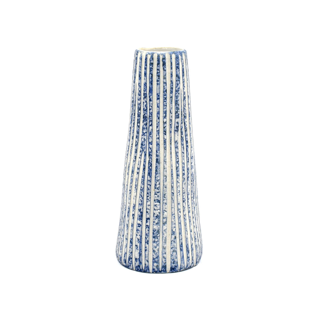 Koza Vase - Blue Striated- Small