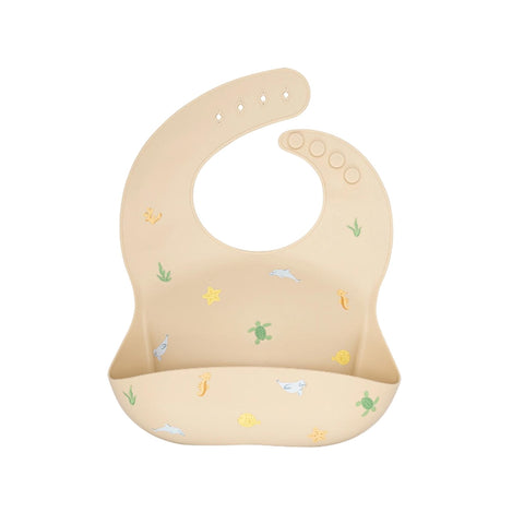 Ava + Oliver Sea Animals Silicone Baby Bib