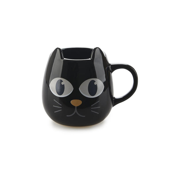 Wake Cat Mug - eyes open