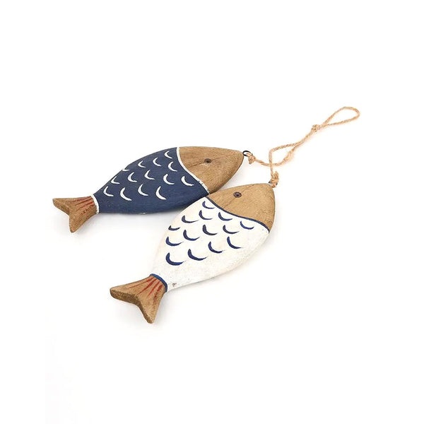Striped Fish Duo on Jute String