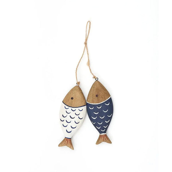 Striped Fish Duo on Jute String