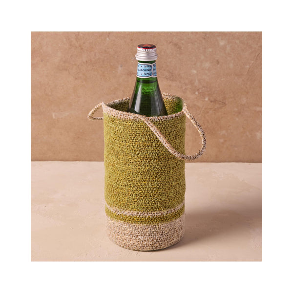 Hydra Woven Seagrass Bottle Holder