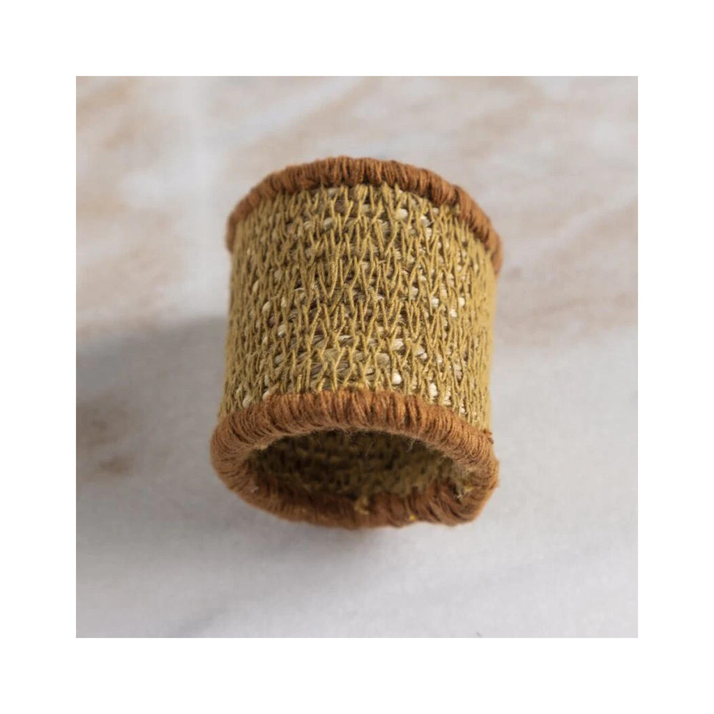 Hydra Seagrass Napkin Rings - Fire
