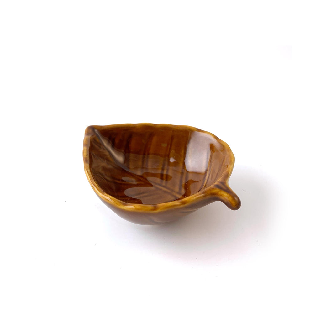 Leaf Trinket Dishes - Brown