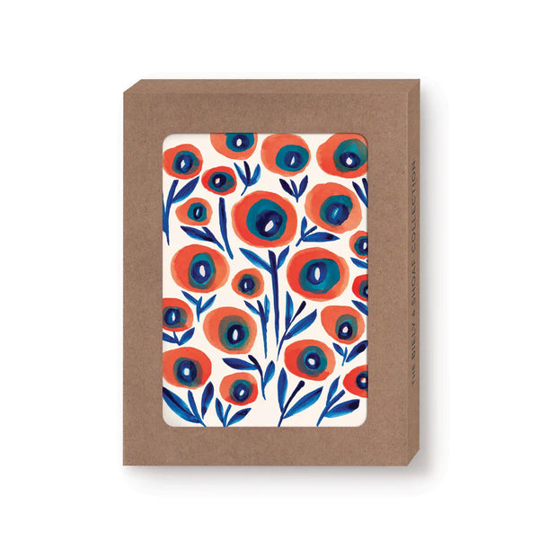 Big Poppy Boxed Notes - packaging