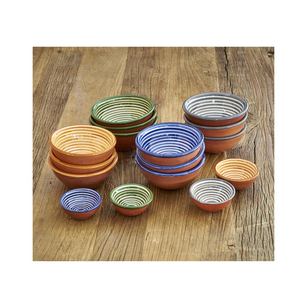 Ceramic Striped Bowl