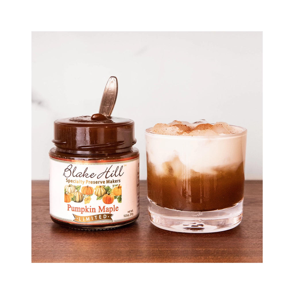 Pumpkin Maple Butter with Maple Syrup - in coffee