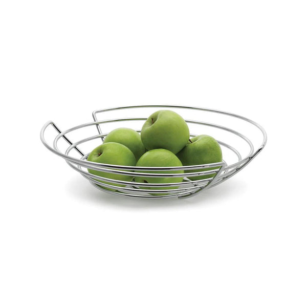 Chrome Plated Wire Fruit Basket - in use