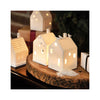Porcelain Village House - House with Tree - lit- in grouping