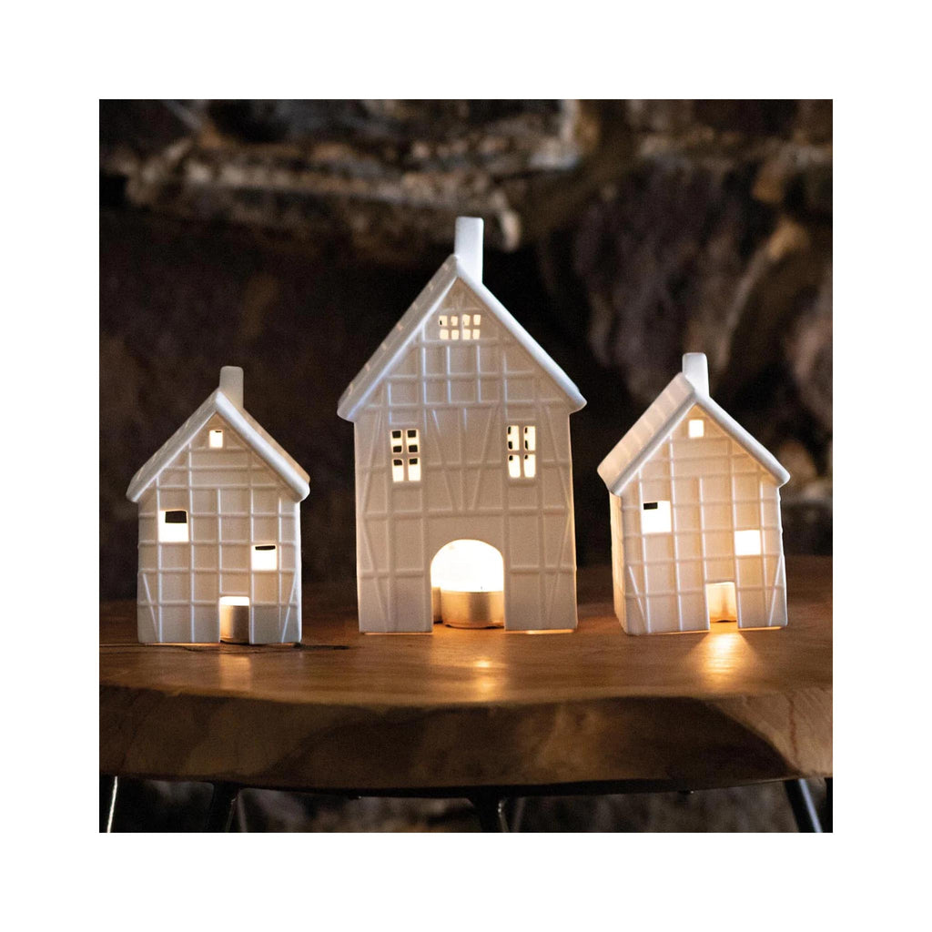 Porcelain Village House - Half Timbered - in grouping