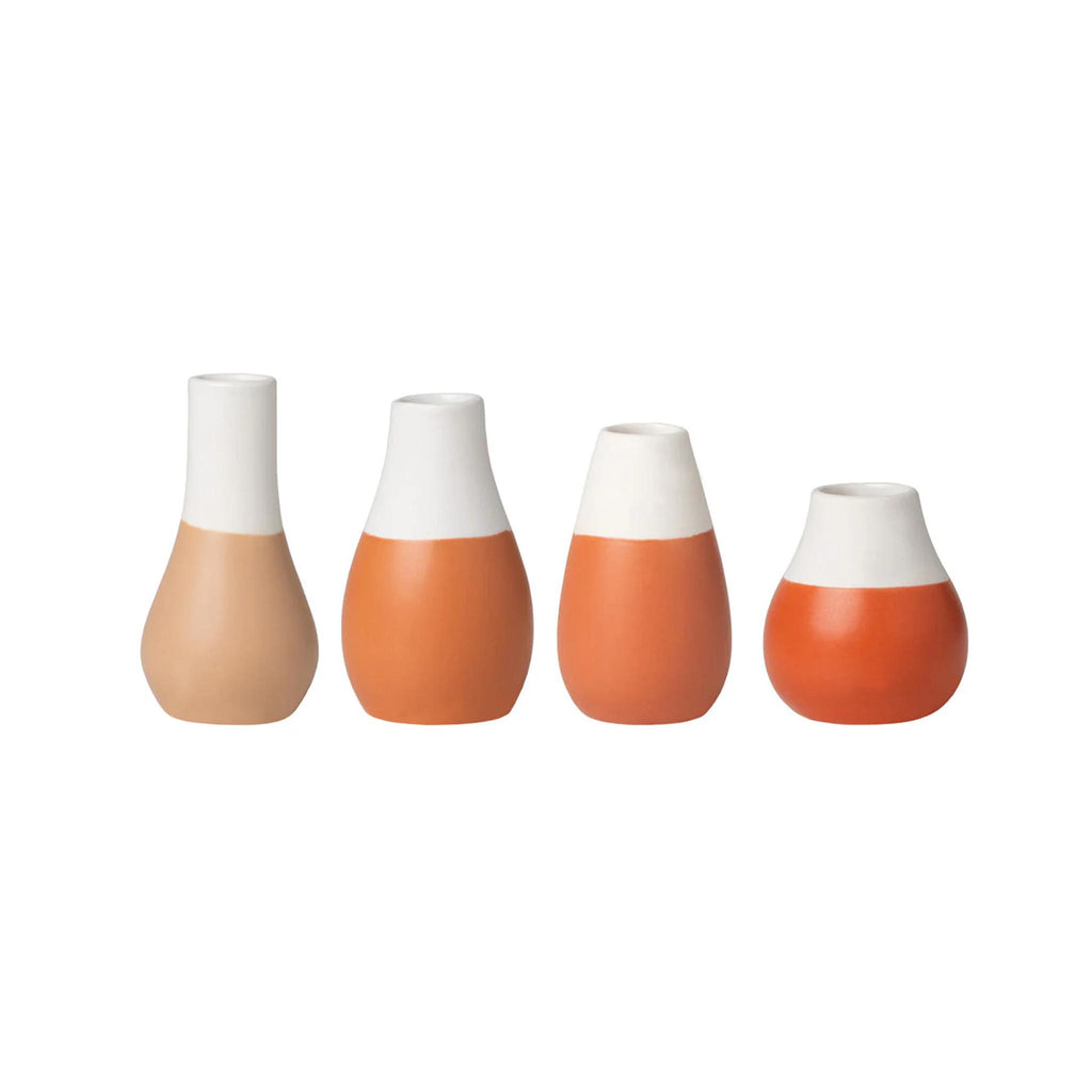 Two Tone Mini Bud Vases - Earth
