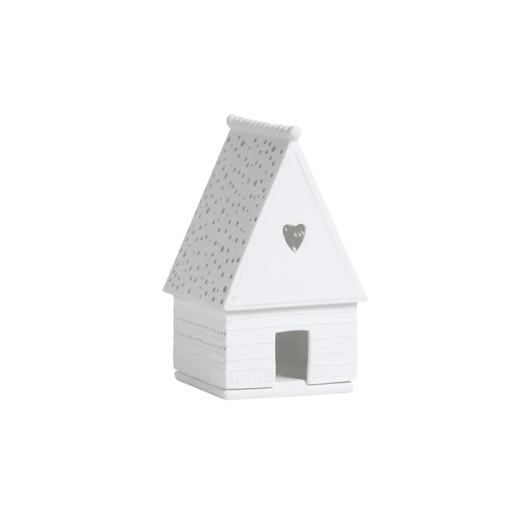 Porcelain Village House - Gingerbread - Heart