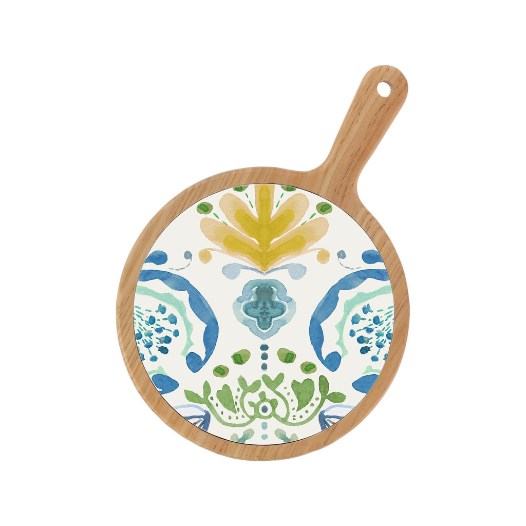 Azure & Ivy Bamboo & Ceramic Cheese Board
