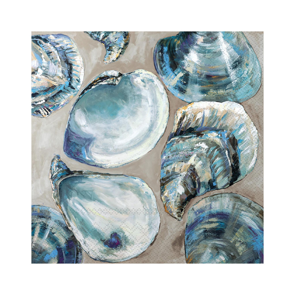 Summer Party Blue Beverage Napkins