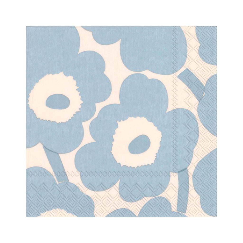 Marimekko Unikko Light Blue Luncheon Napkins