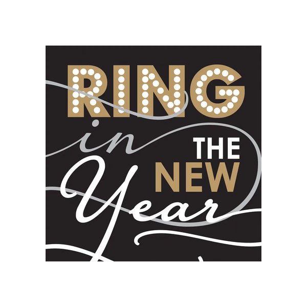 Ring in the New Year Beverage Napkins