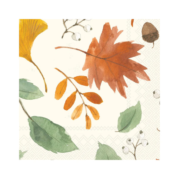 Harvest Leaves Beverage Napkins