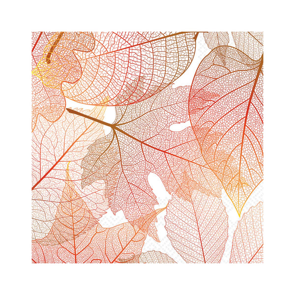 Transparent Leaves Luncheon Napkins