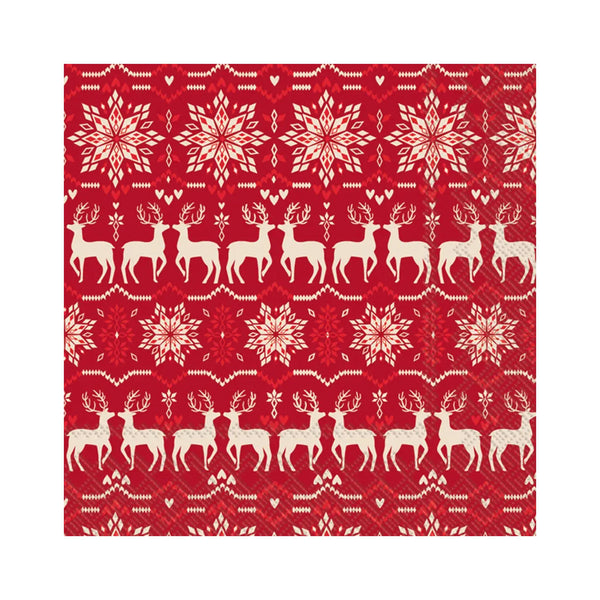 Soren Red Luncheon Napkins 