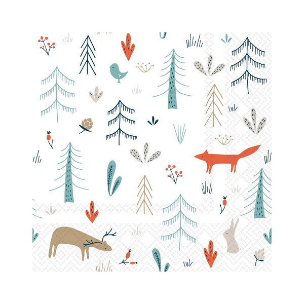 Forest Animals Beverage Napkins