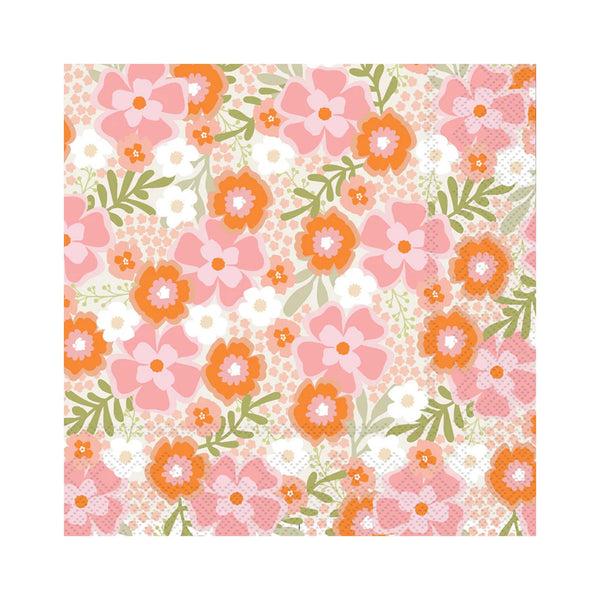 Beyond Blooms Beverage Napkins - Pink