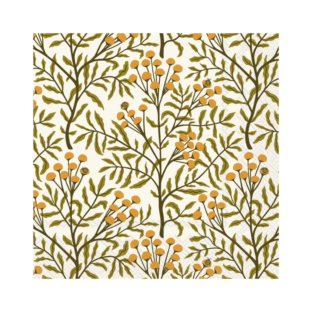 Autumn Acorn Tansy Paper Lunch Napkins
