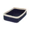 Jute Guest Towel Napkin Caddy - Navy