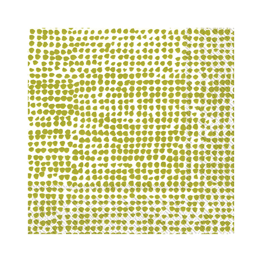 Marimekko Orkanen White Green Beverage Napkins