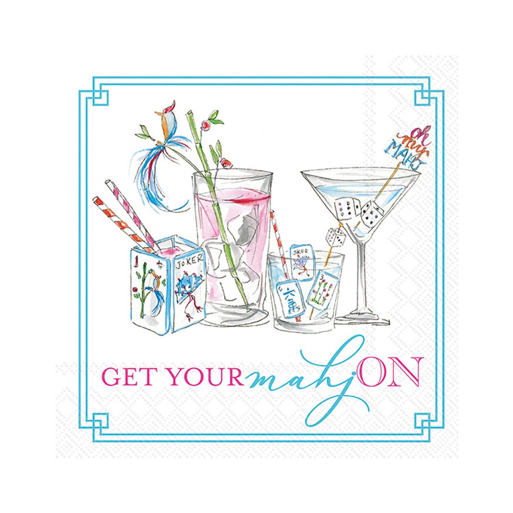 Rosanne Beck Mahjong Drinks Beverage Napkins