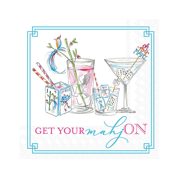 Rosanne Beck Mahjong Drinks Beverage Napkins
