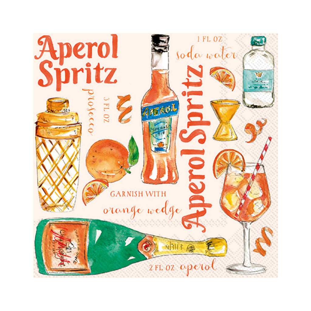 Aperol Spritz Beverage Napkins
