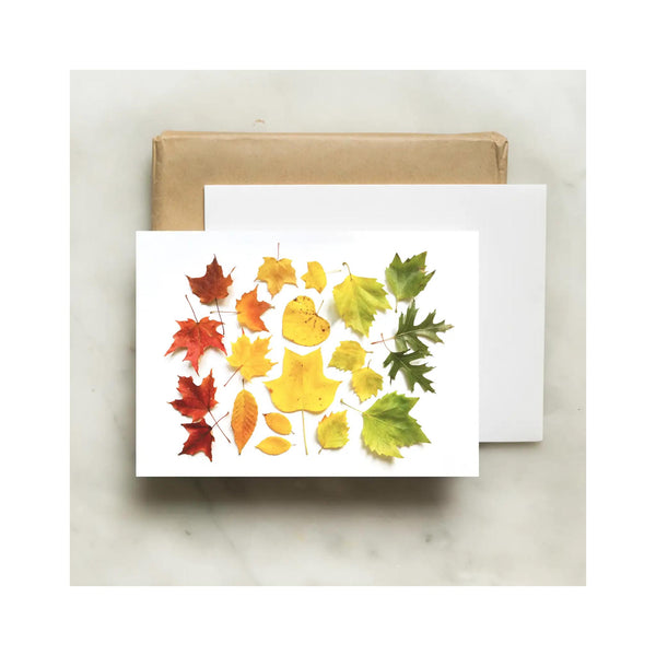 Autumn Leaf Ombre Card
