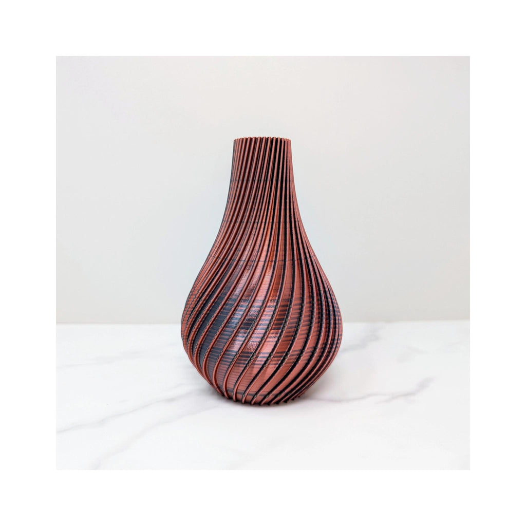3D Printed Medium Bulb Vase - Dark Phoenix