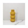 3D Printed Bud Vase - Gold- with glass insert exposed