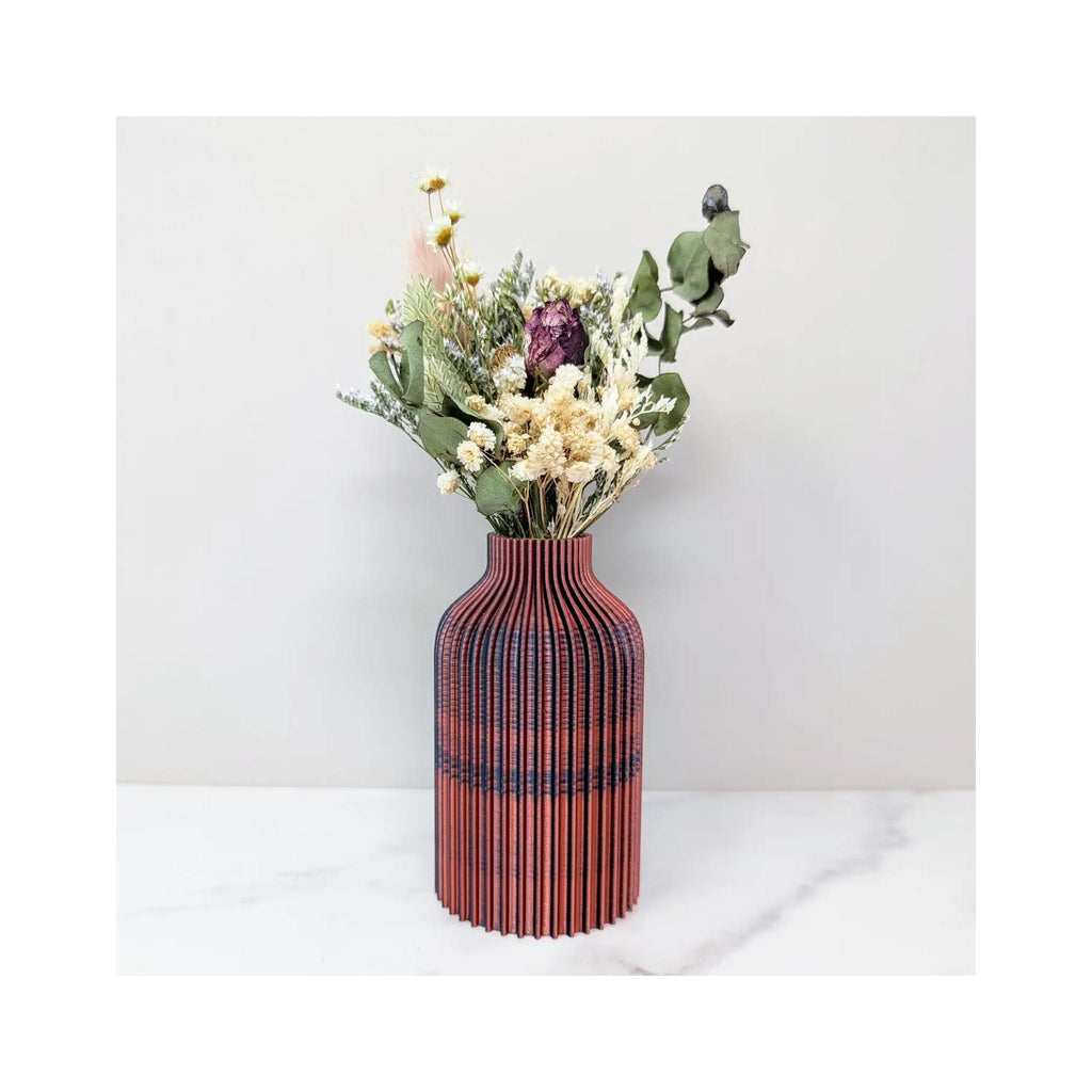 3D Printed Small Bottle Vase - Dark Phoenix - in use