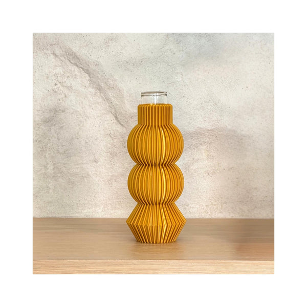3D Printed Bud Vase - Gold