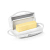 The Original Flip-Top Butter Dish - White open