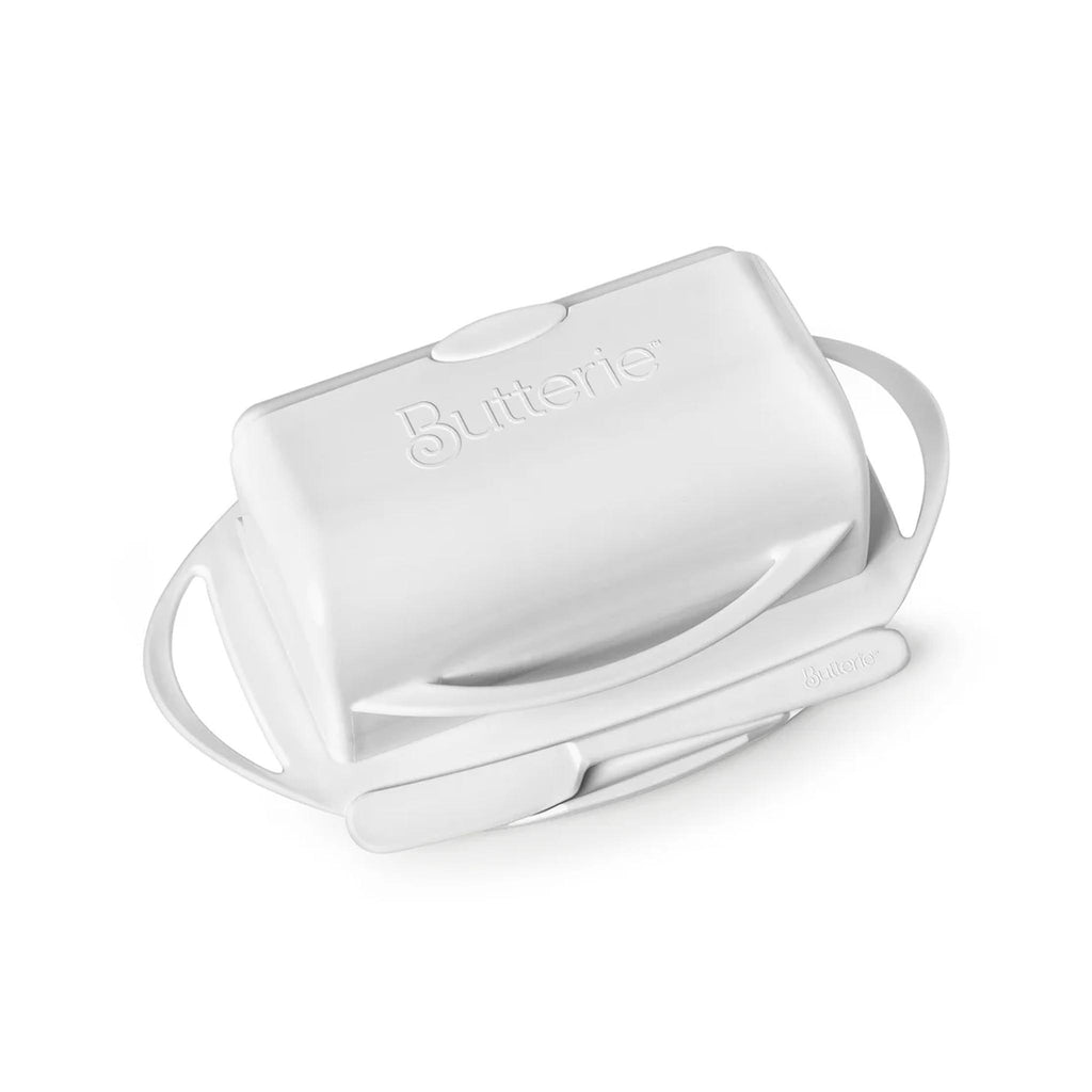 The Original Flip-Top Butter Dish - white