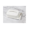 Porcelain Butterie Dish - White closed