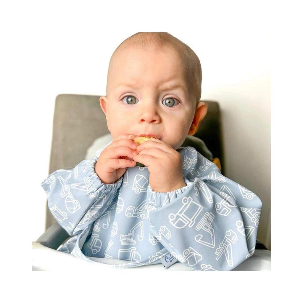 Grayson Long Sleeve Bibs - construction on baby