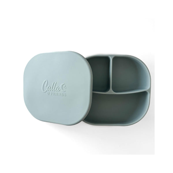 Calla & Friends Isla Silicone Plates - Powder Blue